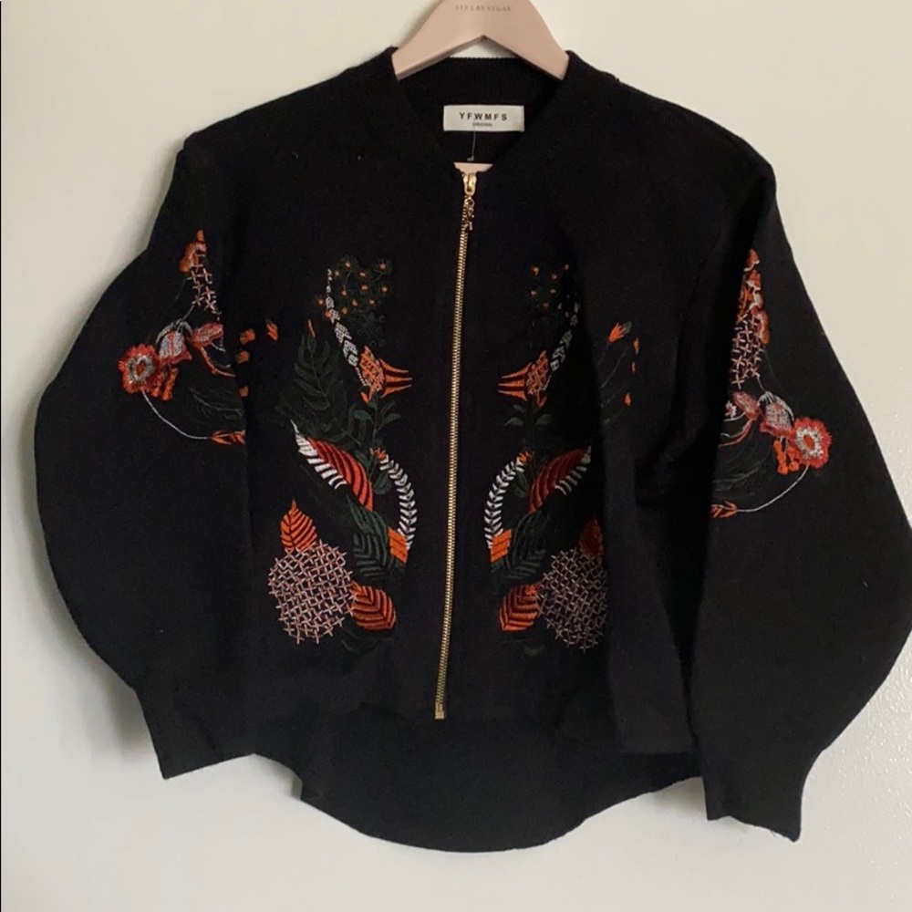 Korea Design Bomber Jacket / Cardigan embroideries